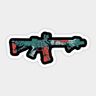 Ruby Hawaiian AR15 Sticker